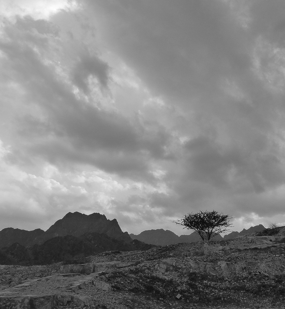 Stormy day in the Hajar mountains